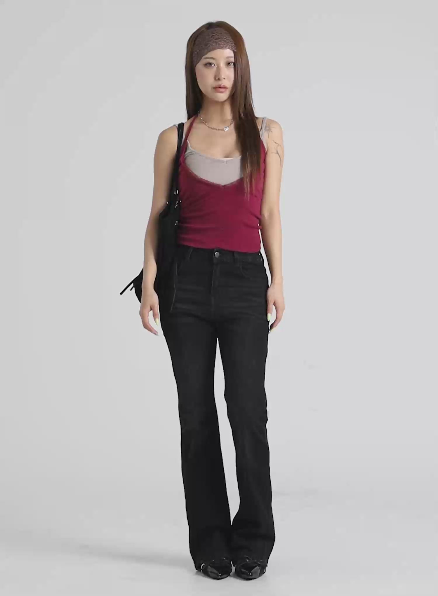Layered Lace Trim Cami Top CY520
