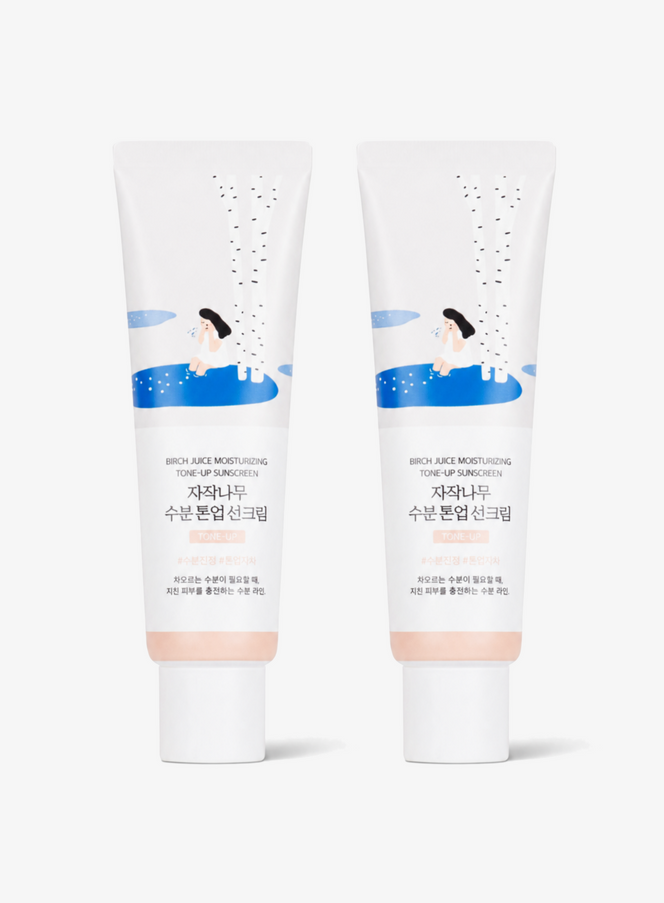 Birch Juice Moisturizing Tone Up Sun Cream SPF 50+, PA++++ Duo Set (50ml*2ea)