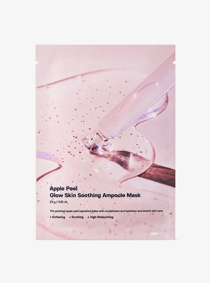 Apple Peel Glow Skin Soothing Ampoule Mask (23ml, 1ea)