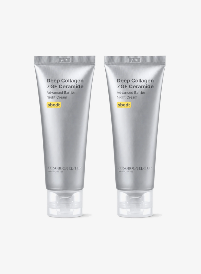 Deep Collagen 7GF Ceramide Advanced Barrier Night Cream Duo Set (50ml*2ea)