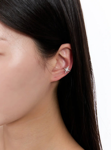 tomoa-cubic-earcuff-1pcs-iu527 / Silver