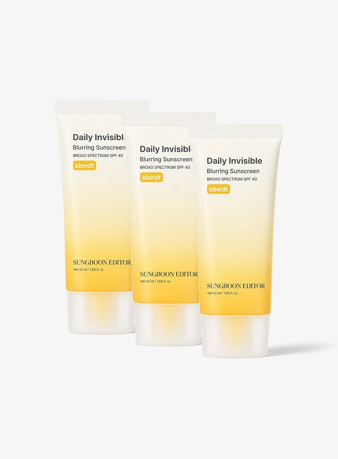 Daily Invisible Blurring Sunscreen (SPF40) Trio Set (50ml*3ea)