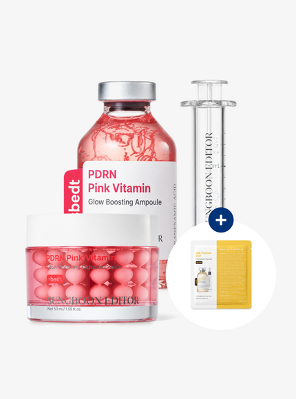 PDRN Pink Vitamin Glow Ampoule & Cream Set