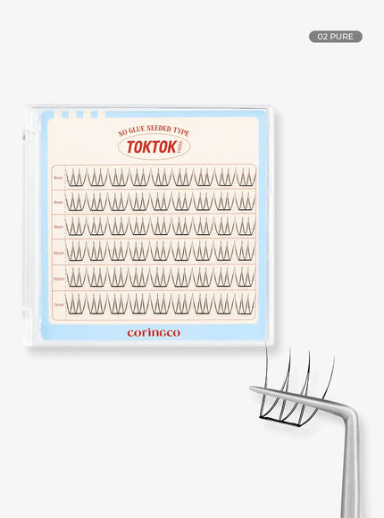 toktokhara-no-glue-eyelash-light-54pcs / 02 PURE