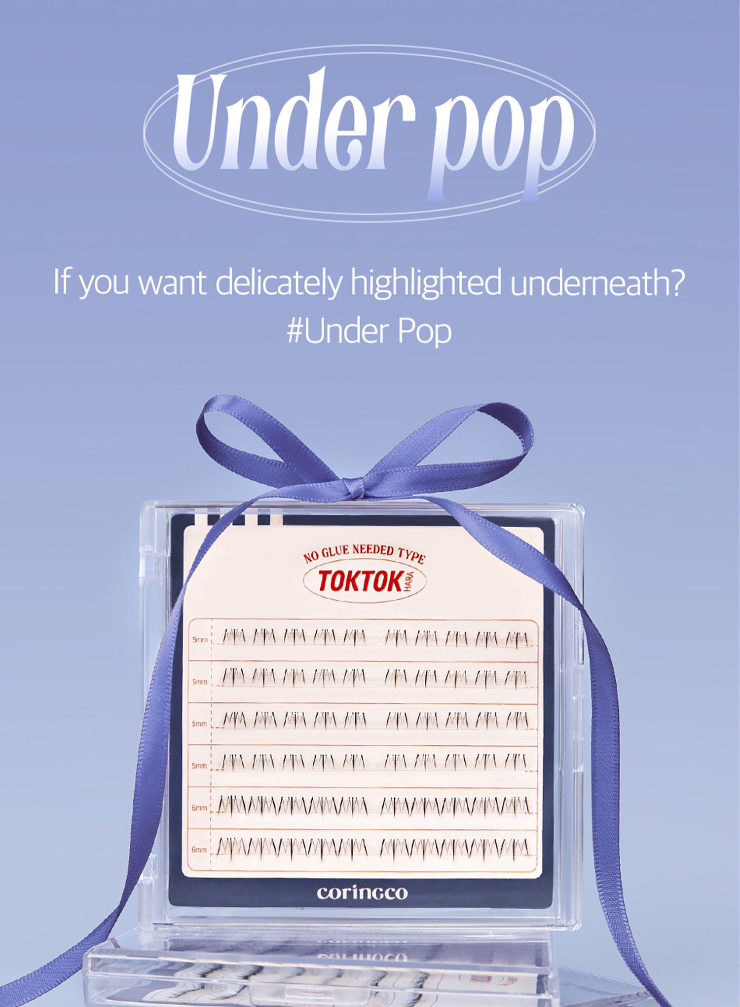 TOKTOKHARA No Glue Eyelash - Under Pop (60pcs)