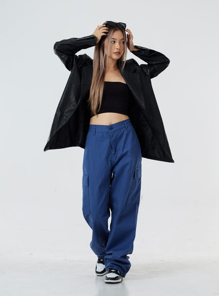 男女通用繫帶工裝褲 CS02