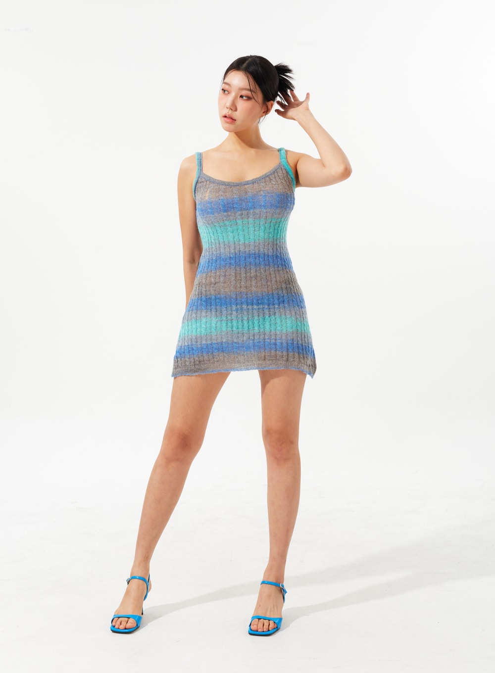 Stripe Knit Mini Dress IM323