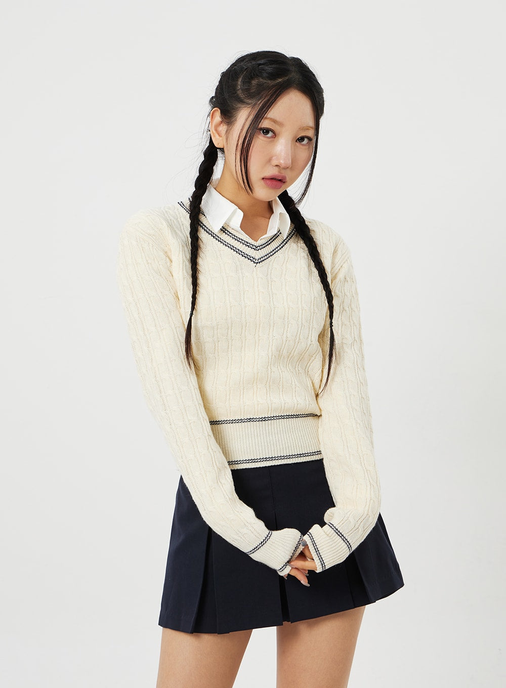 Cable Knit Sweater CM302