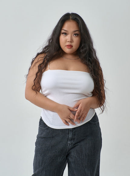 加側抽褶無袖上衣 IF317