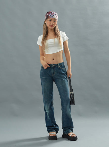 Low Rise Bootcut Jeans CU20