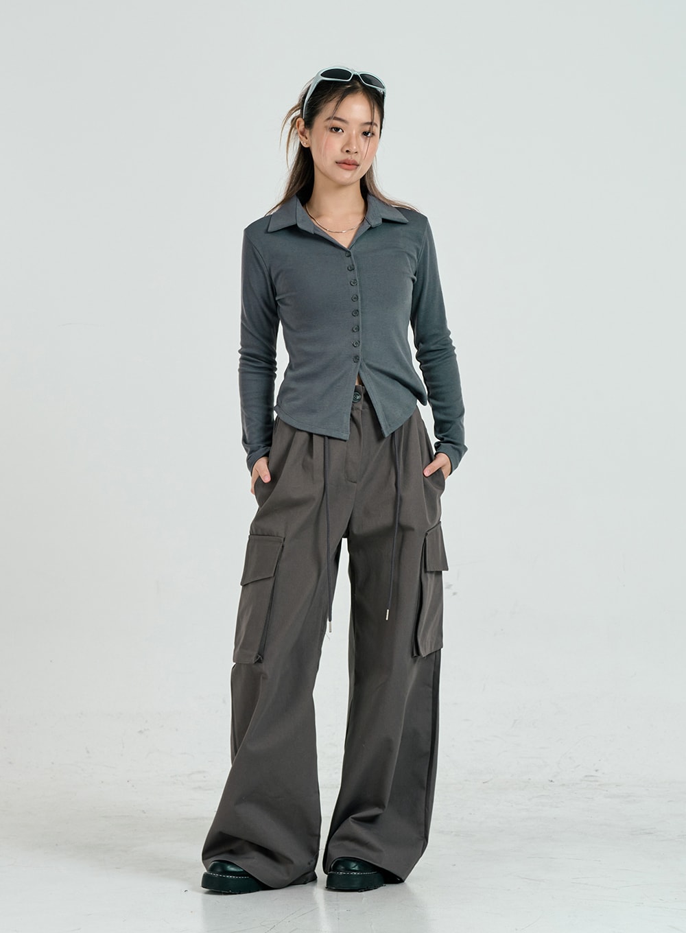 Baggy Maxi Cargo Pants CO14 by Lewkin