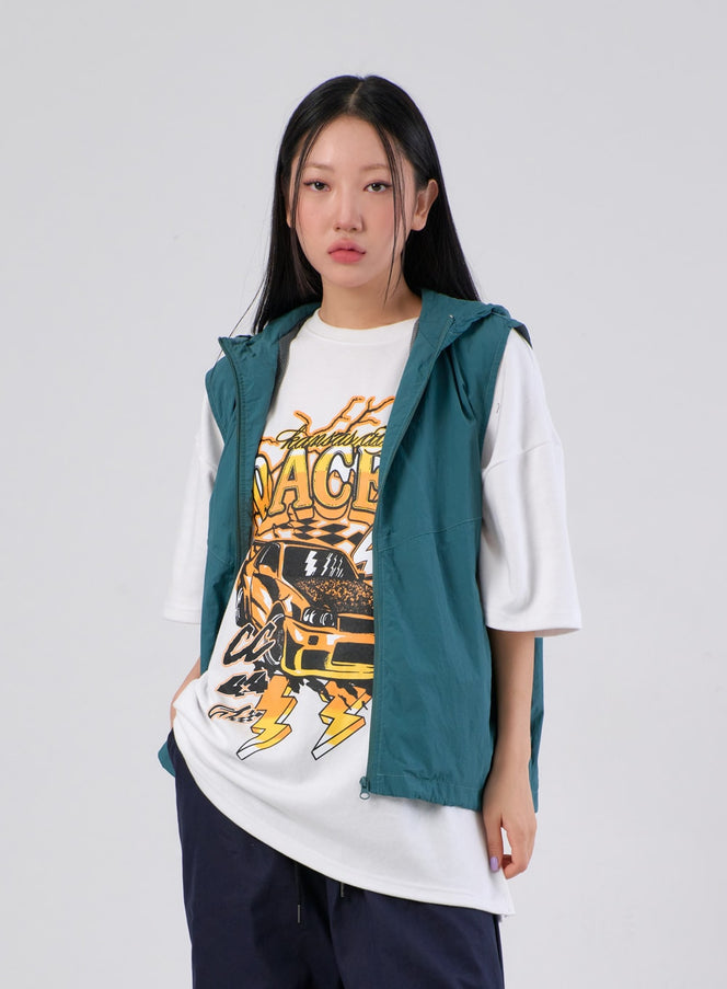 尼龍連帽背心 IA304