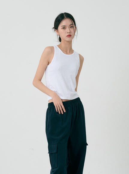 圓領無袖上衣 ID08