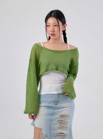 Cover-Up Cropped Top IA305
