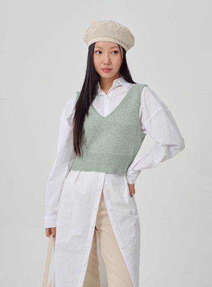 V領簡約背心 IM316