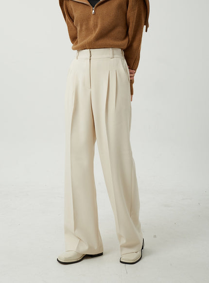 Wide Leg Tailored Pants OJ309