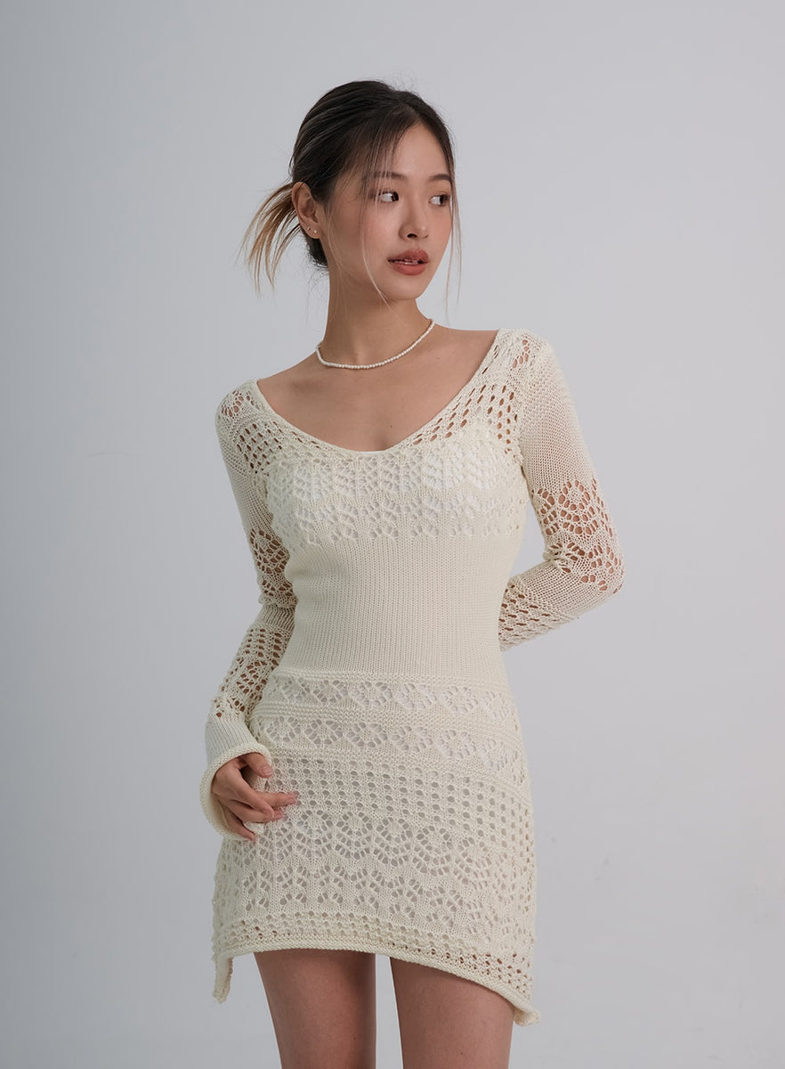 Lamia knit set mini dress - ワンピース