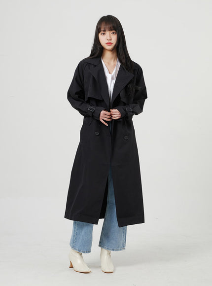 Button Trench Coat OF328