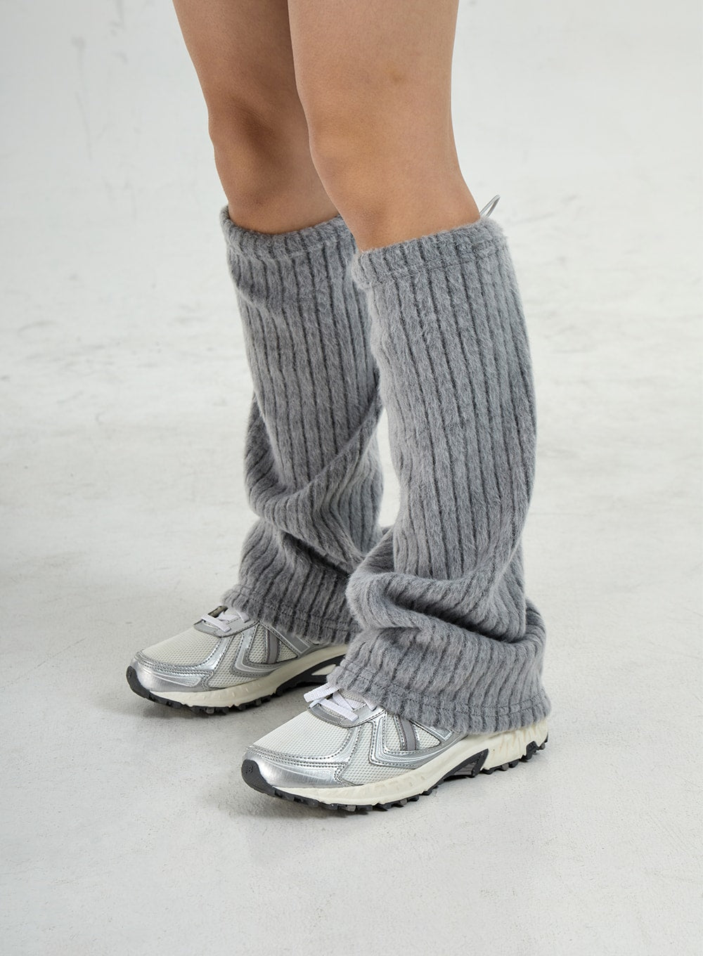 Stripe Baggy Kawaii High Knee Leg Y2K Aesthetic - Korean Fashion Sleeves  Warmers