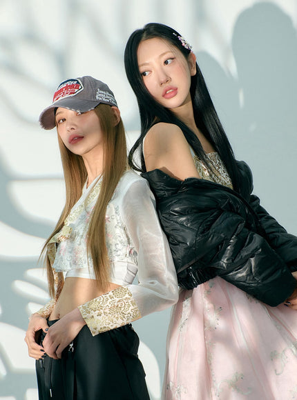 雙肩帶工裝降落傘寬鬆褲 BD23