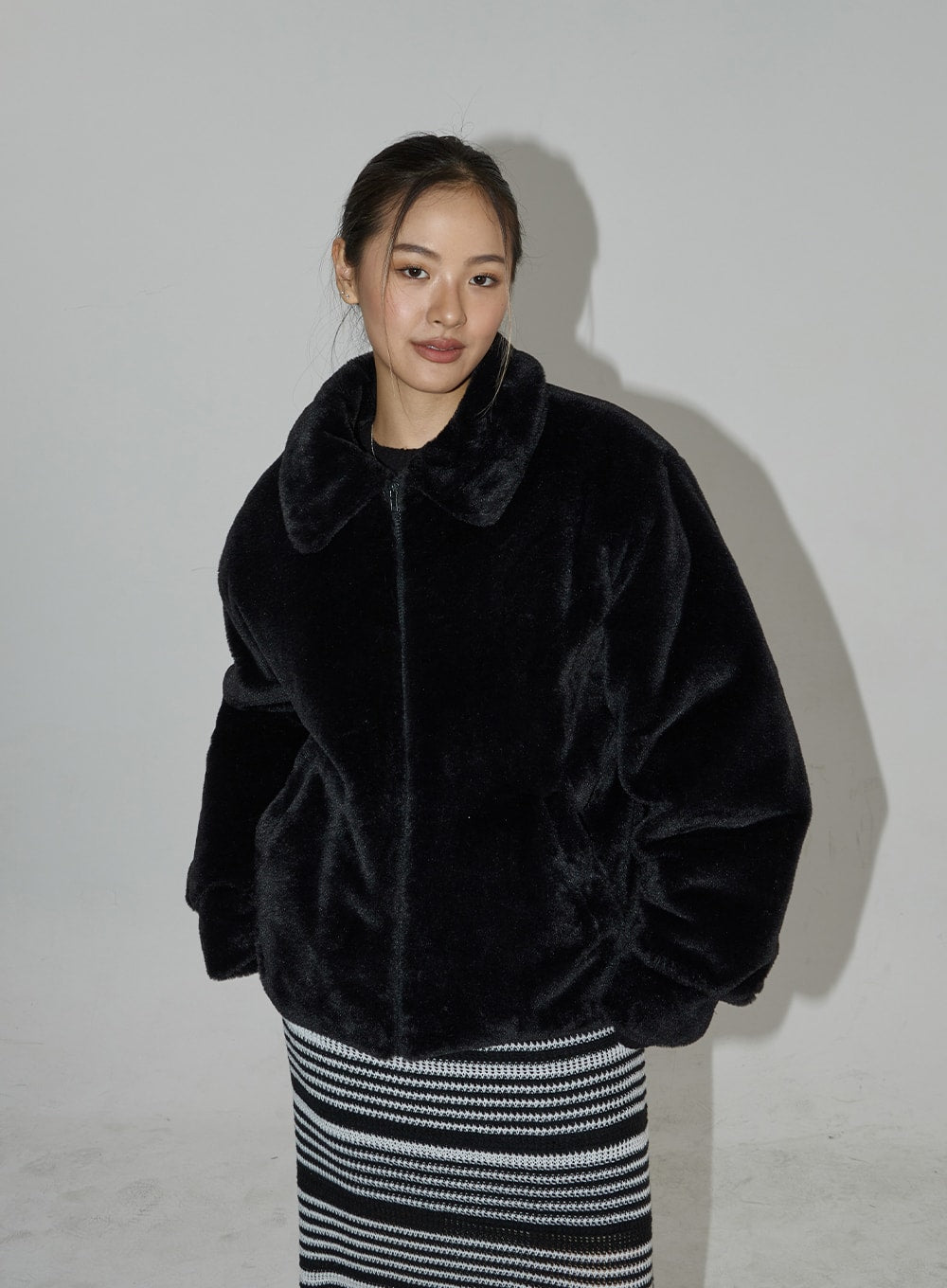 Oversized Faux Fur Jacket CD23