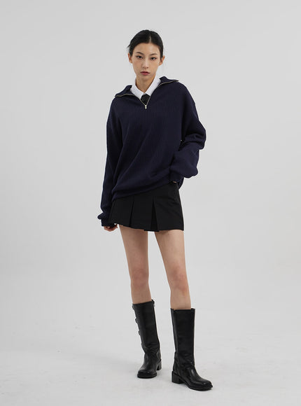 中腰百褶迷你裙CF308