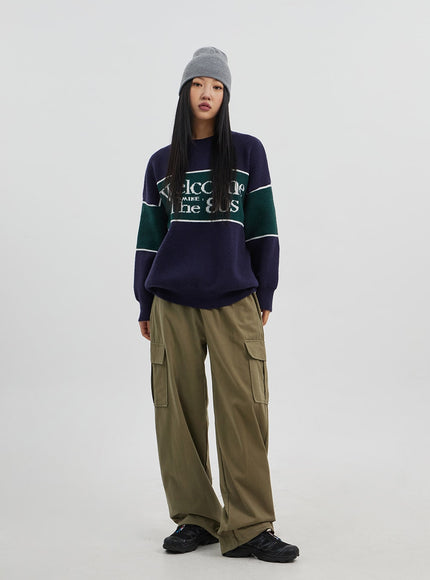 工裝寬鬆運動褲 CJ319