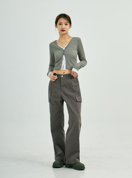Stella 寬幅工裝棉褲 CS23