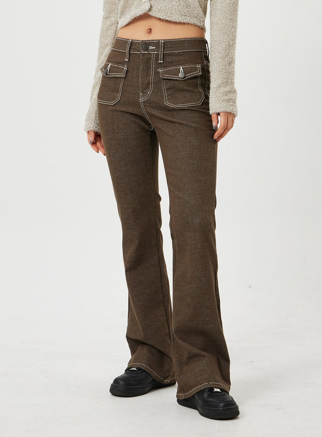 Twin Pocket Bootcut Pants CF328