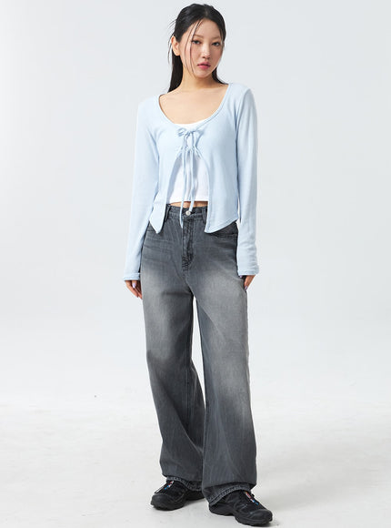 低腰中洗牛仔褲 CM327