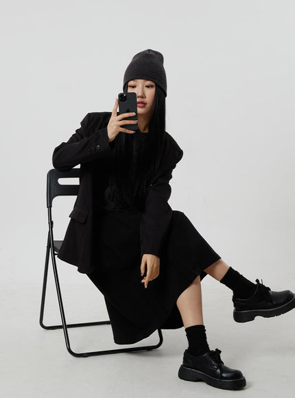 超大基本款夾克 CF306