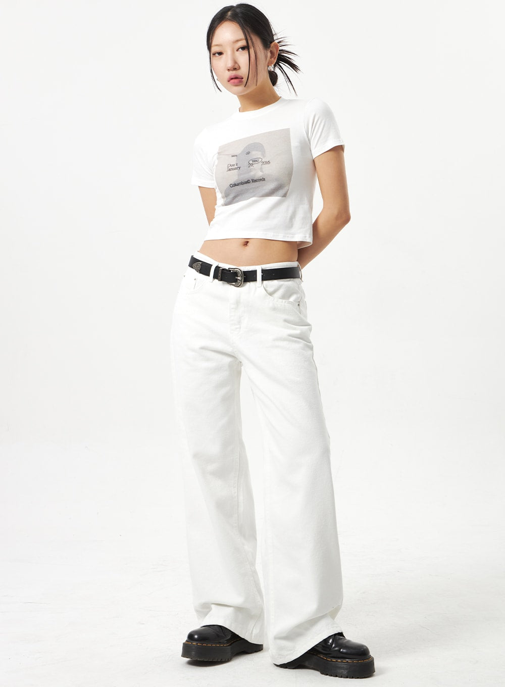 Low Rise Cotton Pants CA320 - Korean Women's Fashion | LEWKIN