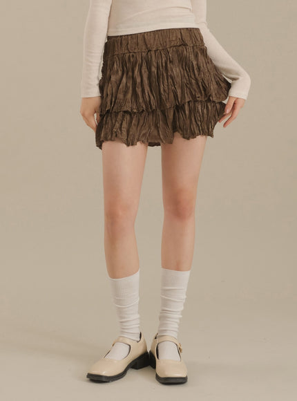 Ruffle Tier Mini Skirt J17
