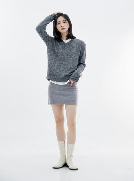 Soft V-Neck Knit OO07
