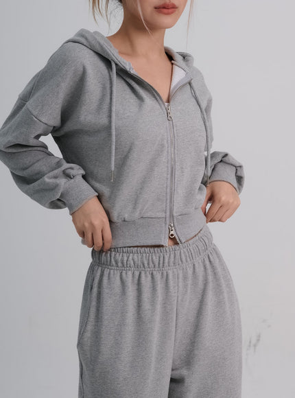 Lewkin Soft Basic Two Way Hoodie Zip Up C1210