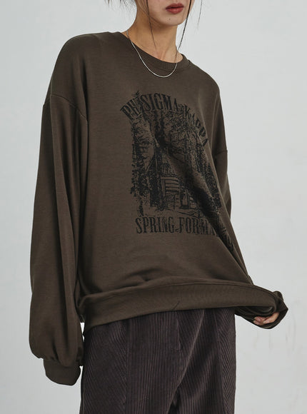 Graphic Oversize Sweatshirt CD07