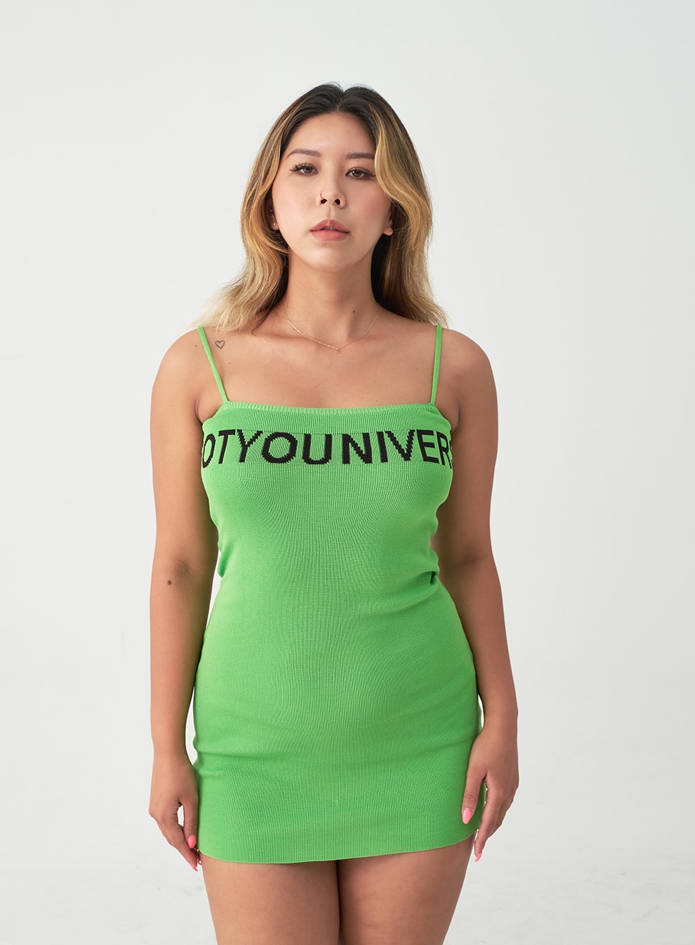 Universe Lettered Sleeveless Mini Dress IU20