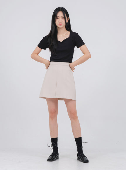 心形領短袖 T 卹 U1502 