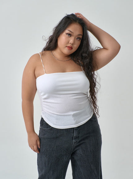 加側抽褶無袖上衣 IF317