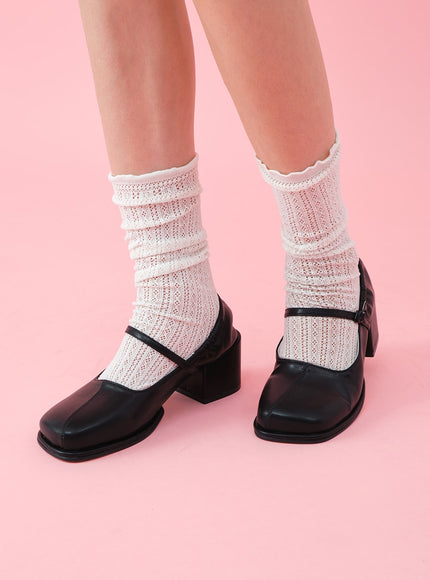 圓跟瑪麗珍鞋 BU5