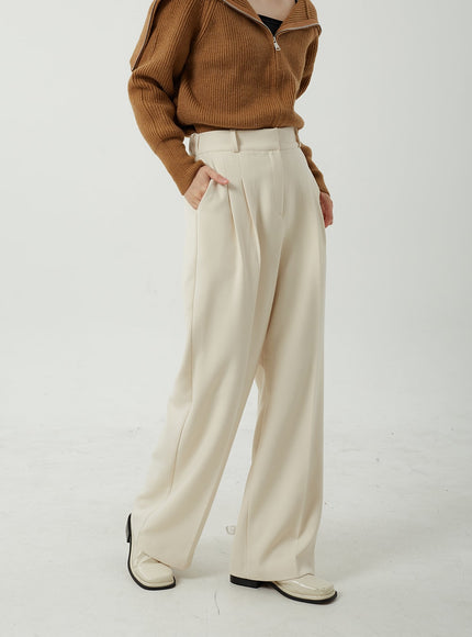 Wide Leg Tailored Pants OJ309
