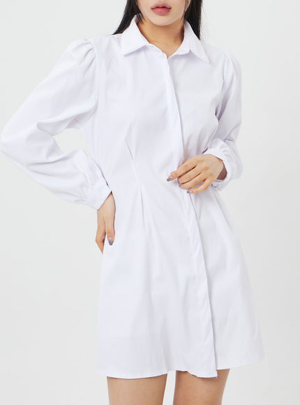 迷你襯衫連衣裙CF316