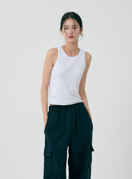 圓領無袖上衣 ID08