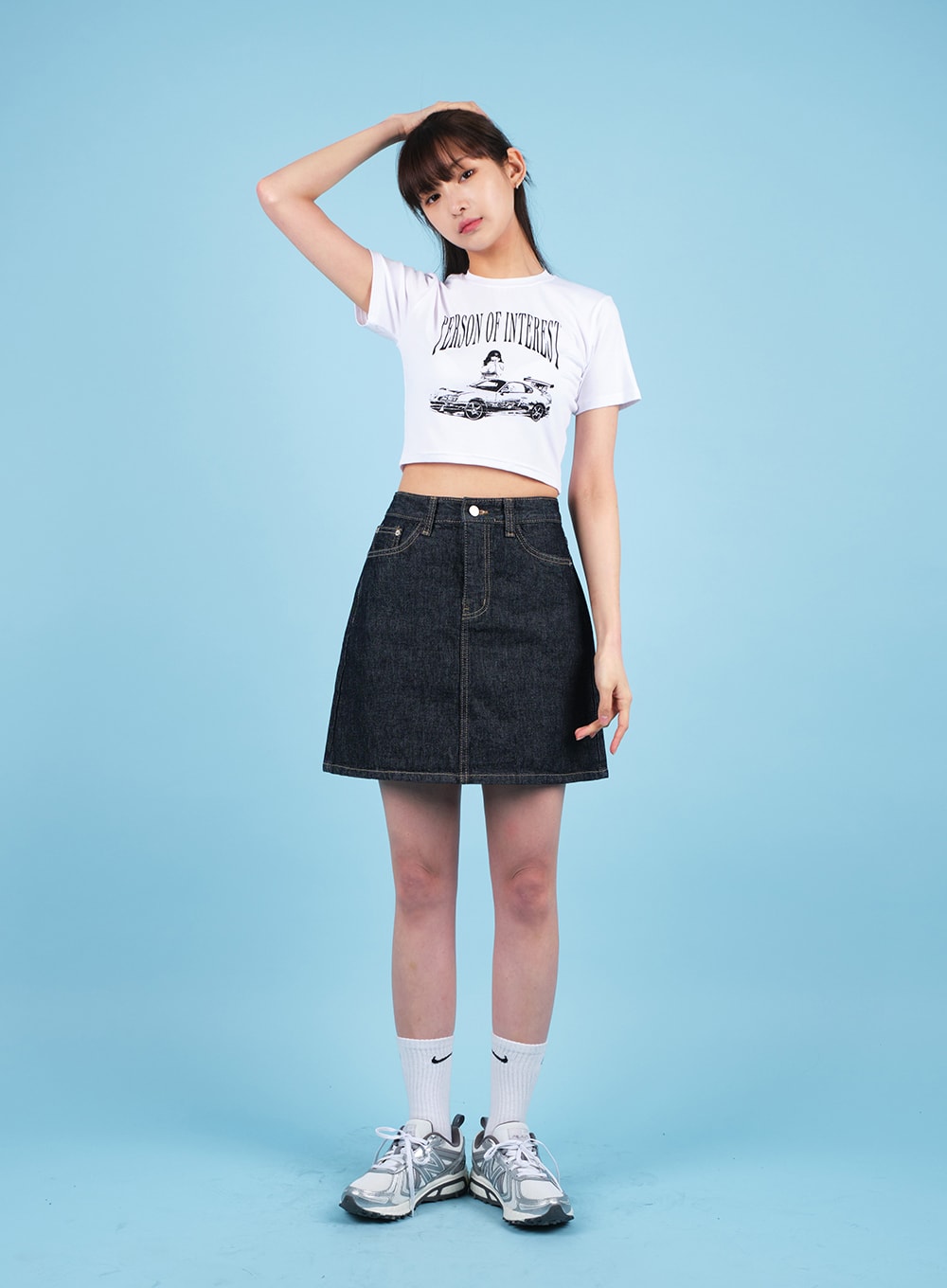 Raw Denim Mini Skirt CA19