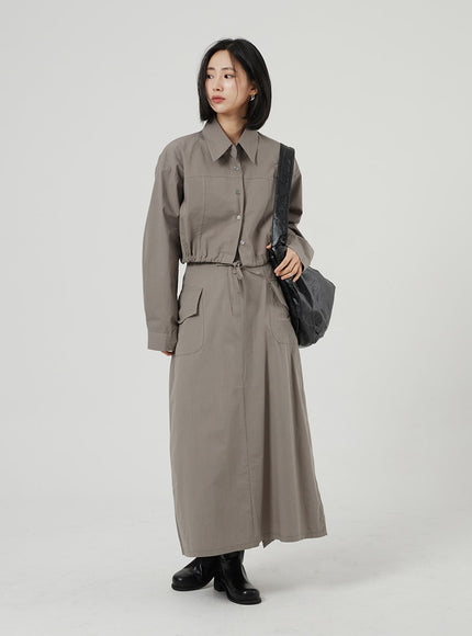 繫帶細節短款襯衫 OF310