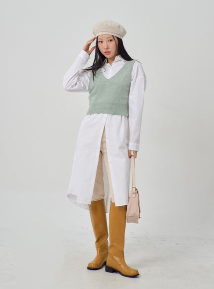 V領簡約背心 IM316