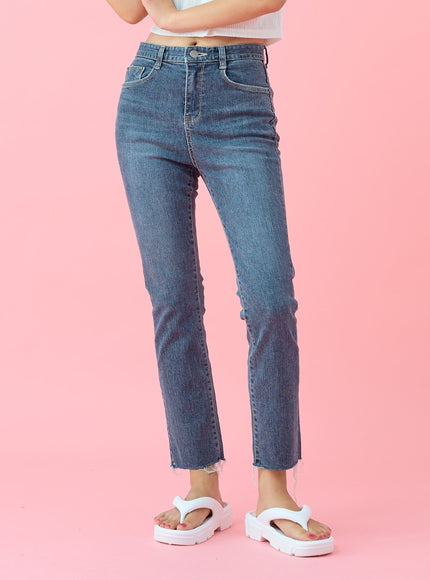 剪裁下擺跨度緊身褲 BU29 