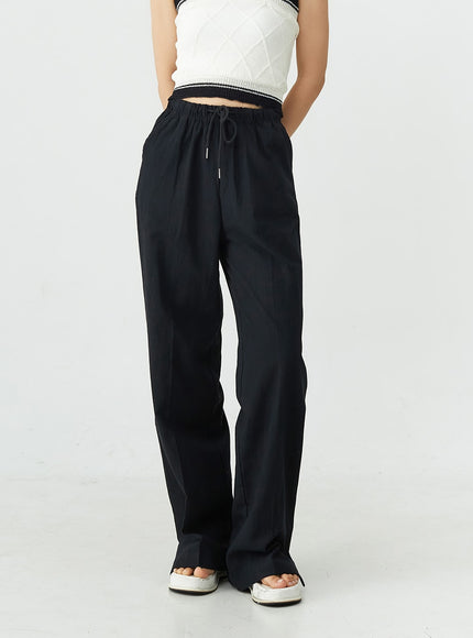 Slit Banded Pants OU12