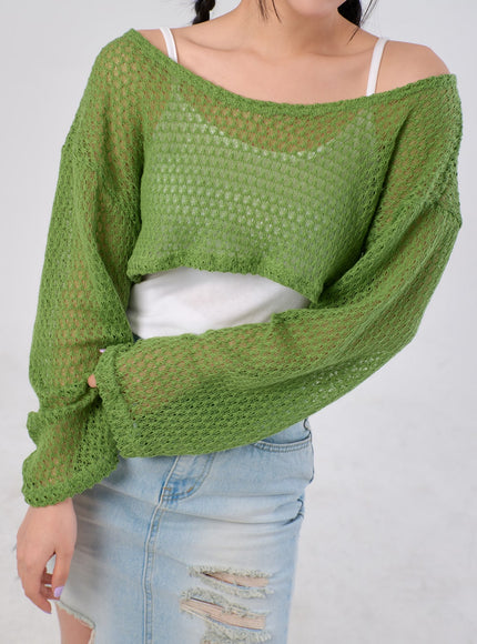 Cover-Up Cropped Top IA305
