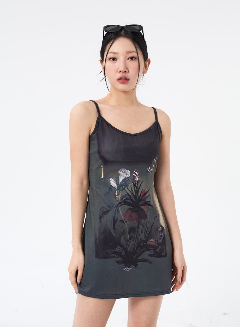 Graphic Sleeveless Mini Dress CM315